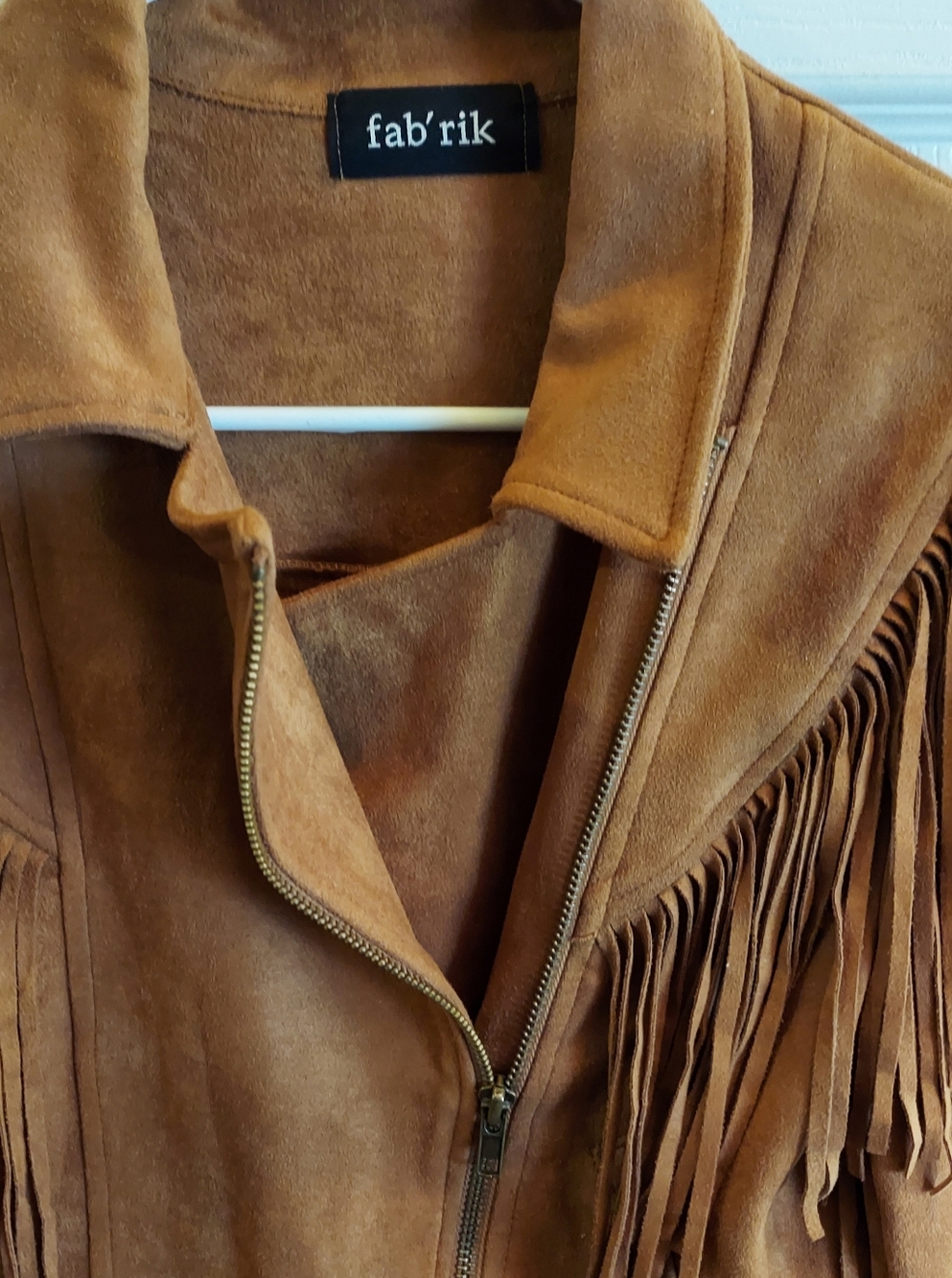 Fab'rik Fringed Suede Western Moto Streetwear Jacket - Small EUC! - Picture 3 of 6